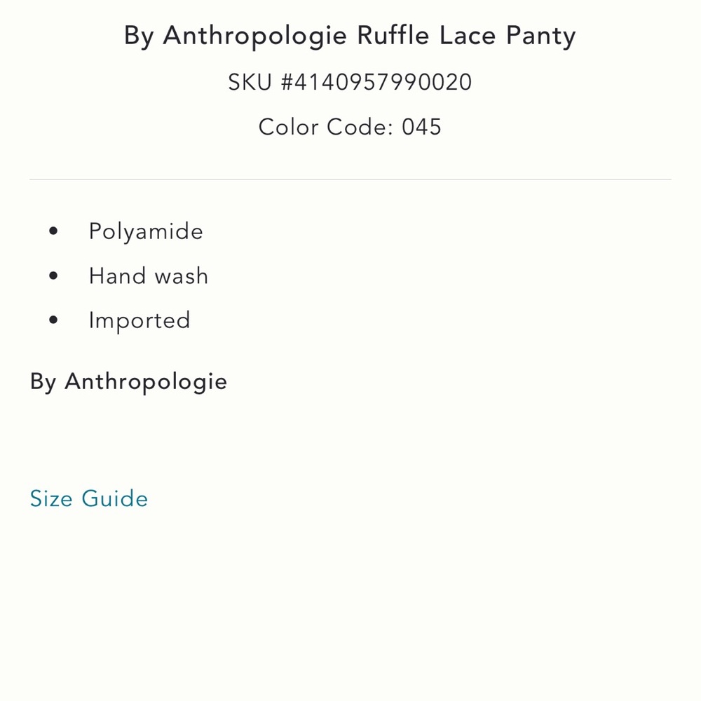 Anthro Ruffle Lace Panty - Picture 5 of 7
